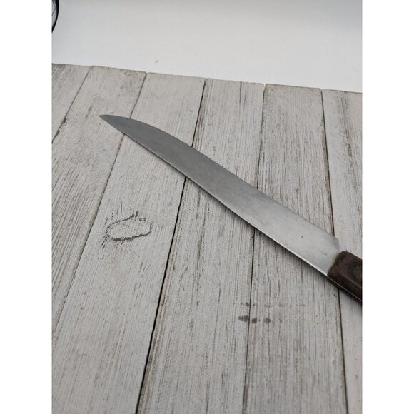 Stainless Steel 8" Blade Slicing Knife 12 1/2" Total Advertising - Picture 6 of 7